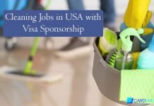 Cleaning Job in USA with Visa Sponsorship – $2,584-$4,394 Monthly Average Salary Cleaning Jobs in USA with Visa Sponsorship