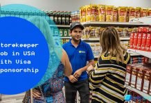 Storekeeper Job in USA with Visa Sponsorship – Apply Now Storekeeper Job in USA with Visa Sponsorship